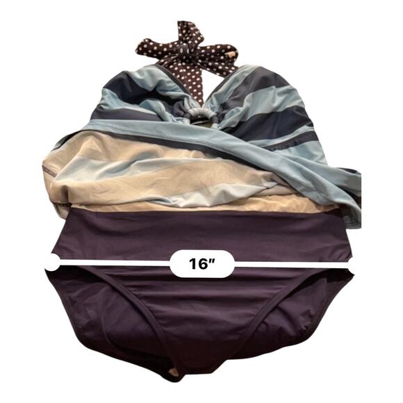 Tommy Hilfiger Women’s Estilo O-Ring Halter Neck One Piece Swimsuit Size 14 $100 - Picture 6 of 13